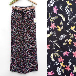 NEW Laundry by Shelli Segal Floral Fluid Pants NWT